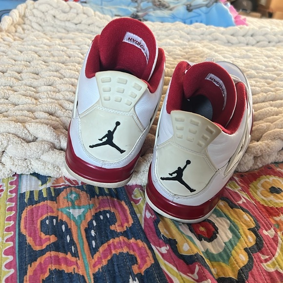 Mens Jordan 4 in great condition (no box) red and white retro alternate 89 11.5 - Picture 3 of 6